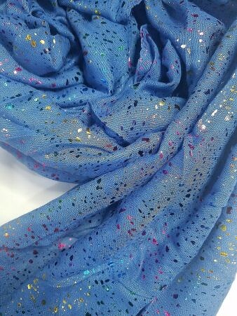 Galaxy Cotton Scarf - Denim Blue