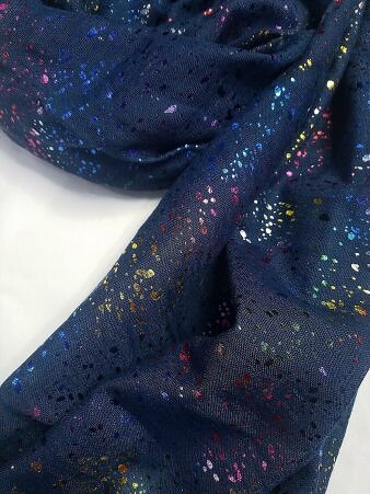 Galaxy Cotton Scarf - Navy Blue