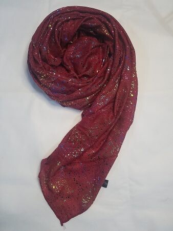 Galaxy Cotton Scarf - Rust Brown
