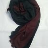 Reversible Maxi Lawn Scarf - Black and Burgundy