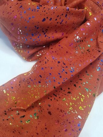 Galaxy Cotton Scarf - Rust Orange Galaxy Cotton Scarf - Rust Orange
