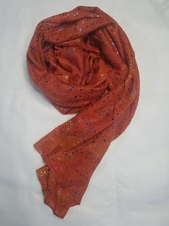 Galaxy Cotton Scarf - Rust Orange Galaxy Cotton Scarf - Rust Orange