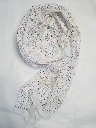 Galaxy Cotton Scarf - White Galaxy Cotton Scarf - White