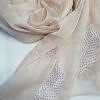 Leaf Silk Chiffon Scarf - Fawn