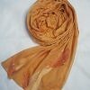Leaf Silk Chiffon Scarf - Mustard Leaf Silk Chiffon Scarf - Mustard
