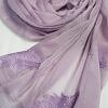 Leaf Silk Chiffon Scarf - Tea Pink