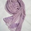 Leaf Silk Chiffon Scarf - Tea Pink