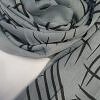 Printed Lawn Scarf - Light Grey