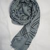 Printed Lawn Scarf - Light Grey