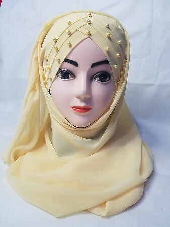 Chiffon Pearl Ready To Wear - Yellow