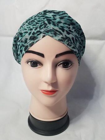 Criss Cross Chiffon Tie Back Bonnet - Design 14 Criss Cross Chiffon Tie Back Bonnet - Design 14