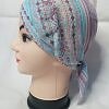 Criss Cross Chiffon Tie Back Bonnet - Design 15