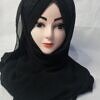 criss cross moonlight instant hijab front picture
