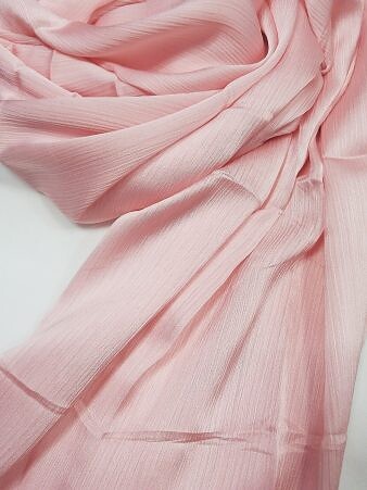 Plain Satin Silk Scarf - Baby Pink Plain Satin Silk Scarf - Baby Pink