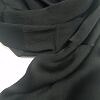 Plain Satin Silk Scarf - Black Plain Satin Silk Scarf - Black