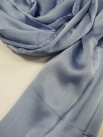 Plain Satin Silk Scarf - Grey Plain Satin Silk Scarf - Grey