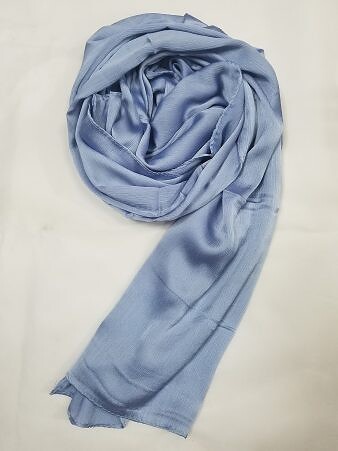 Plain Satin Silk Scarf - Grey Plain Satin Silk Scarf - Grey