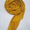 Plain Satin Silk Scarf - Mustard Plain Satin Silk Scarf - Mustard