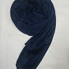 Plain Satin Silk Scarf - Navy Blue Plain Satin Silk Scarf - Navy Blue