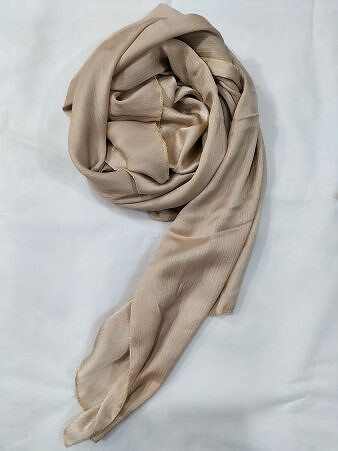 Crinkle Silk Scarf - Golden