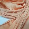 Plain Satin Silk Scarf - Orange Plain Satin Silk Scarf - Orange
