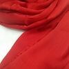 Plain Satin Silk Scarf - Red