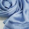 Plain Satin Silk Scarf - Sapphire Blue
