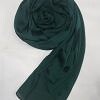 Plain Satin Silk Scarf - Sea Green