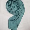 Plain Satin Silk Scarf - Teal Plain Satin Silk Scarf - Teal
