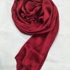 satin silk scarf maroon