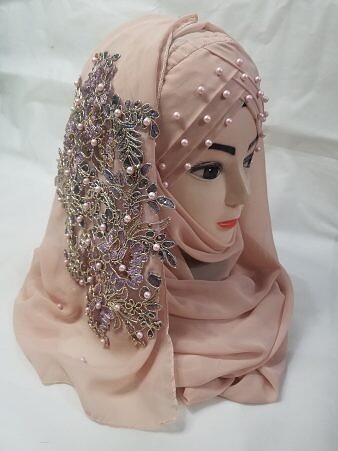 Pearl Ready to Wear with Bunch - Nude