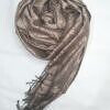 silk printed scarf coffee front picture