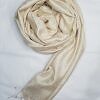 Silk Printed Scarf - Cream Silk Printed Scarf - Cream