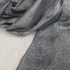 Silk Printed Scarf - Grey