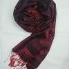 Silk Printed Scarf - Maroon Silk Printed Scarf - Maroon
