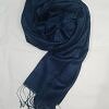 Silk Printed Scarf - Navy Blue