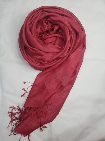 Silk Printed Scarf - Watermelon Color
