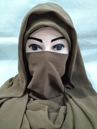 Niqab Ready to Wear - Brown Niqab Ready to Wear - Brown