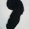 Self Printed Square Scarf - Black - Design 1