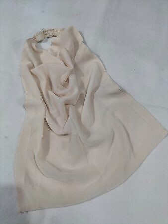 Elastic Half Niqab - Nude