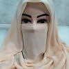 Niqab Ready to Wear - Light Peach