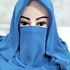 niqab ready to wear sky blue