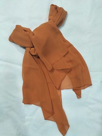 Plain Chiffon Scarf - Mustard