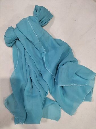 Plain Chiffon Scarf - Sky Blue