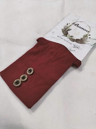 Button Sleeves - Maroon Button Sleeves - Maroon