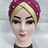 Fancy Criss Cross Tie Back Bonnet - Deep Pink Fancy Criss Cross Tie Back Bonnet - Deep Pink