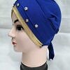 Fancy Criss Cross Tie Back Bonnet - Royal Blue Fancy Criss Cross Tie Back Bonnet - Royal Blue
