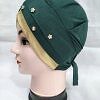 Fancy Criss Cross Tie Back Bonnet - Sea Green Fancy Criss Cross Tie Back Bonnet - Sea Green