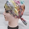 Printed Criss Cross Tie Back Bonnet - Print 1