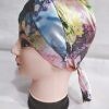 Printed Criss Cross Tie Back Bonnet - Print 5